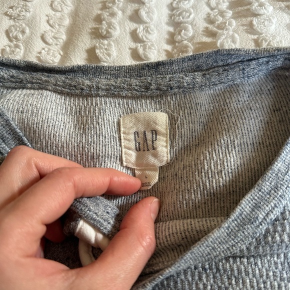 Men’s Cotton Thermal Henley long sleeve tshirt - Picture 7 of 8